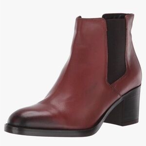 Clarks Womens Mascarpone Bay Leather Ankle Block Heel Boot